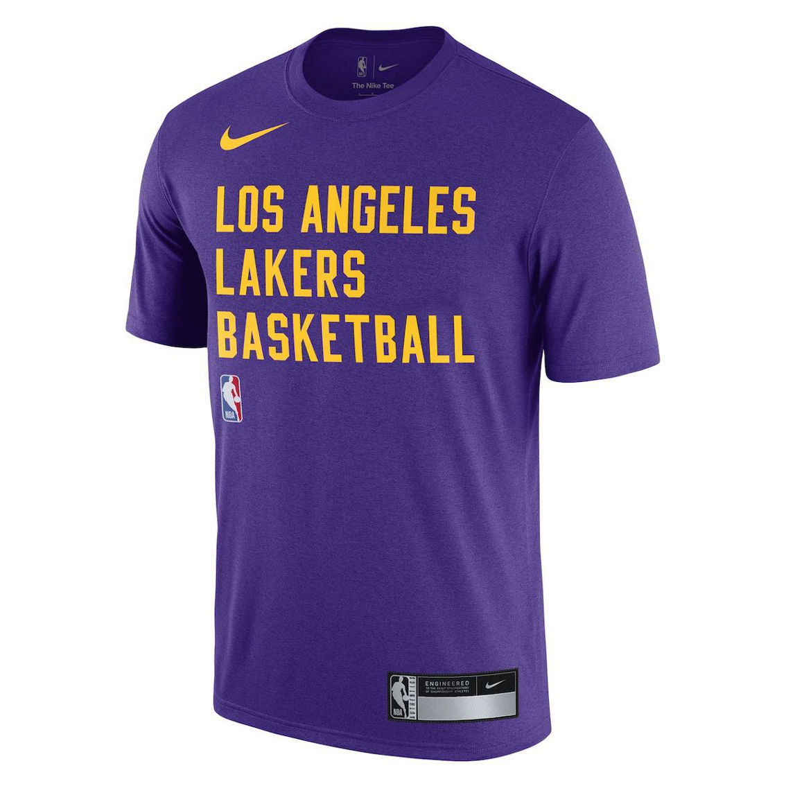 Nike Men's Purple Los Angeles Lakers 2023/24 Sideline Legend Performance Practice T-Shirt - Image 3 of 4