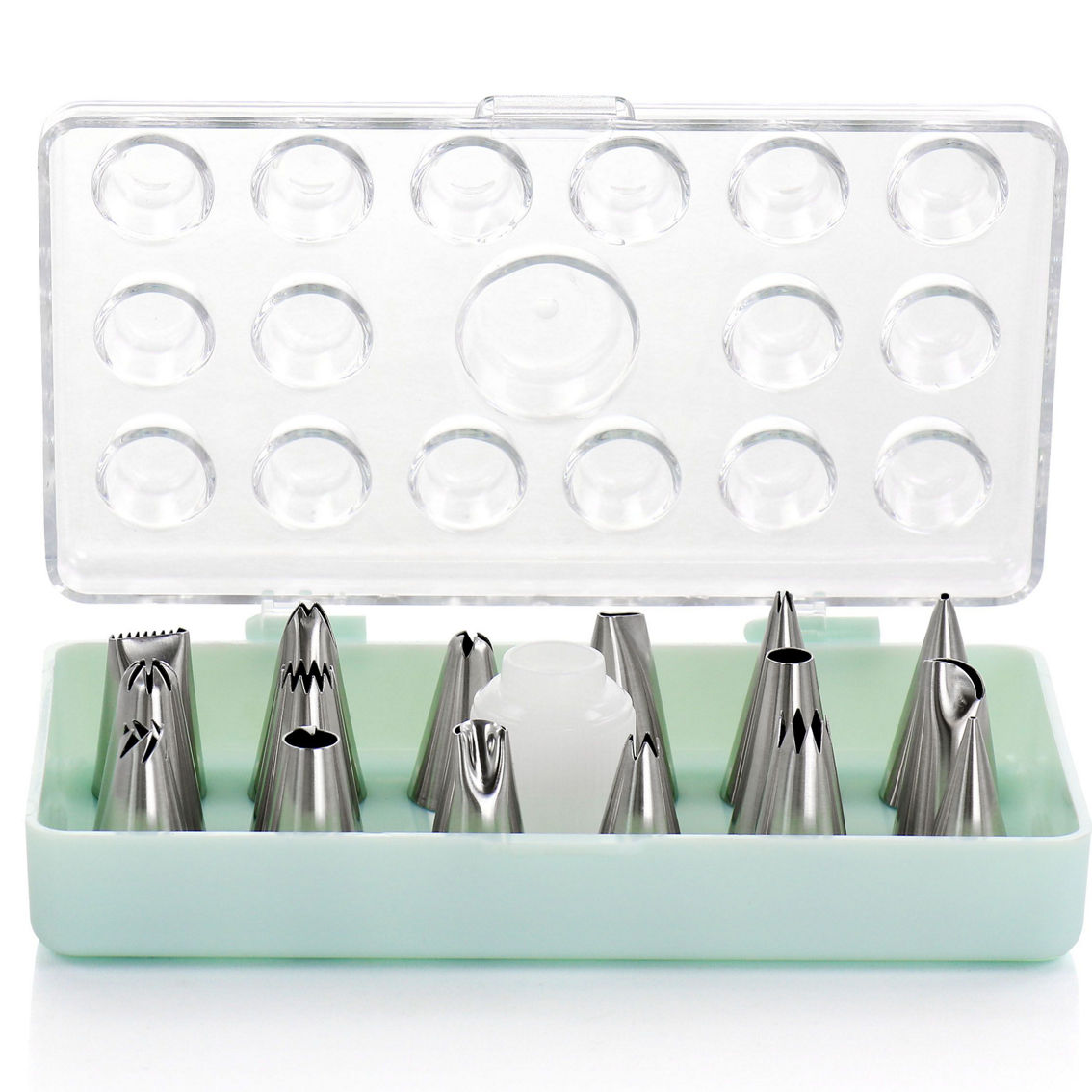 Martha Stewart 16 Piece Stainless Steel Assorted Cake Decorating Nozzles - Image 2 of 5
