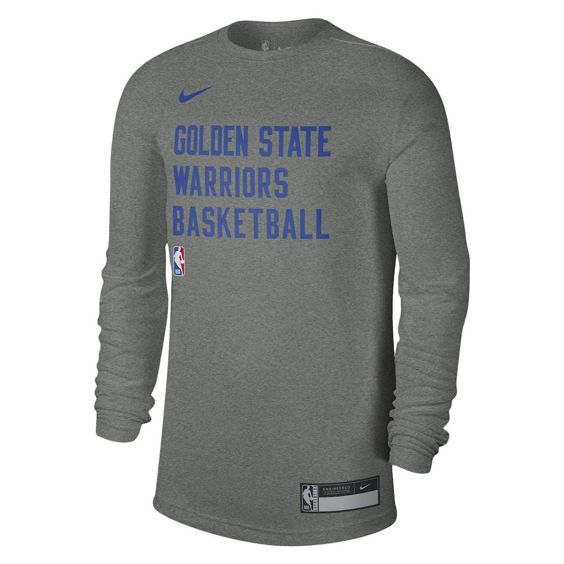 Nike Unisex Heather Gray Golden State Warriors 2023/24 Legend On-Court Practice Long Sleeve T-Shirt - Image 3 of 4