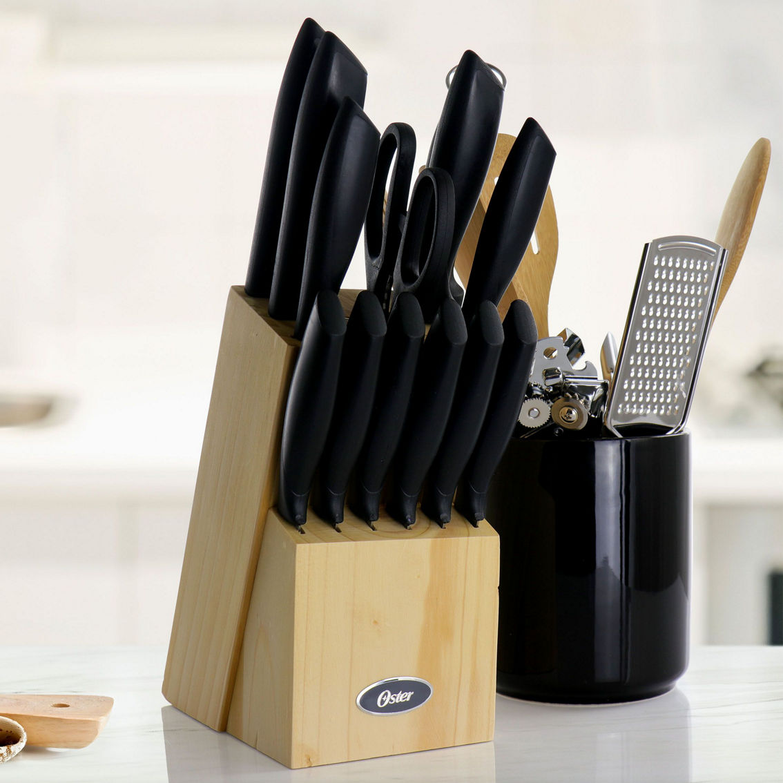 Gibson Home Westminster 23 Piece Carbon Stainless Steel Cutlery Set in Black wit - Image 5 of 5