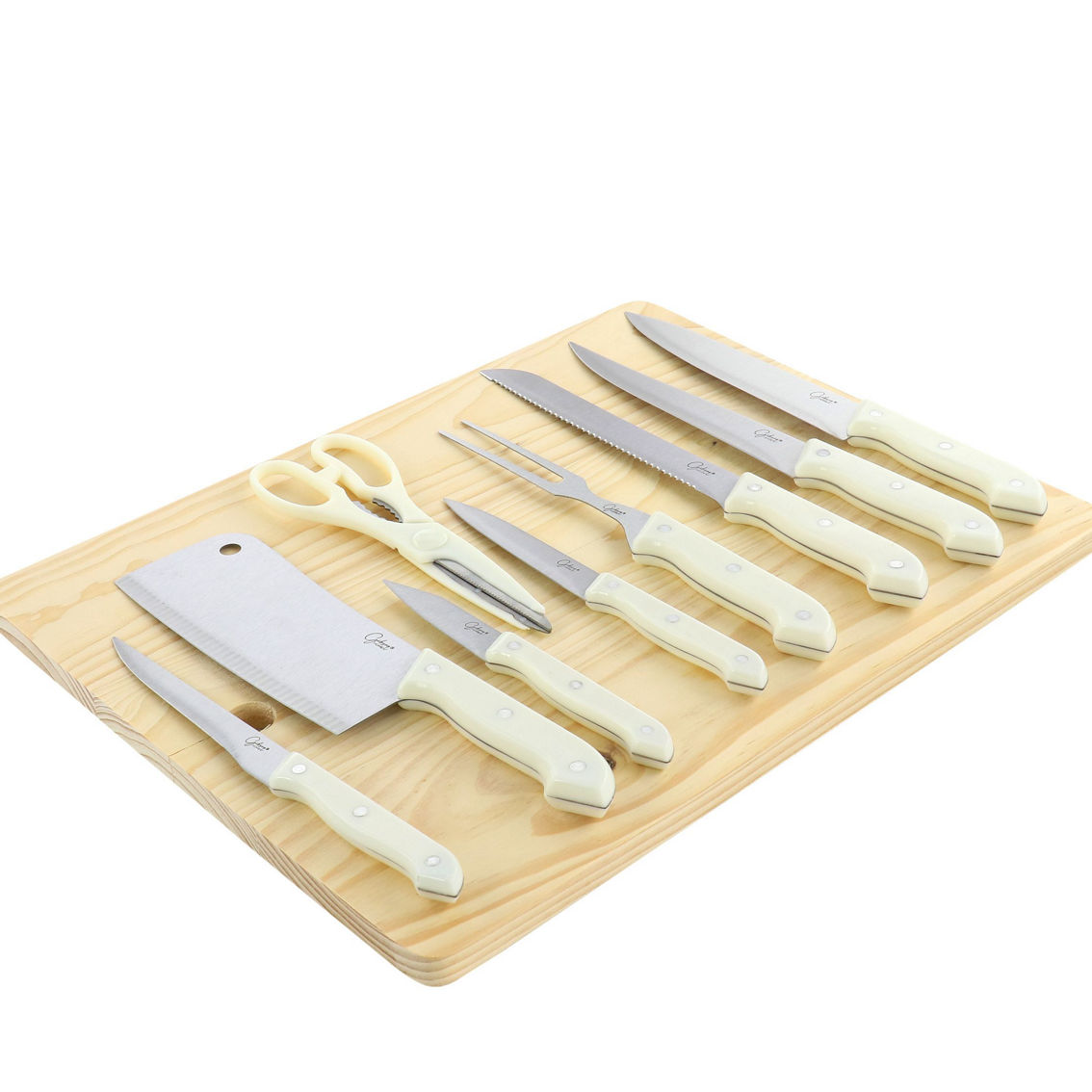 Gibson Home Wildcraft 10 Piece Cutlery Set With Cutting Board - Image 2 of 5