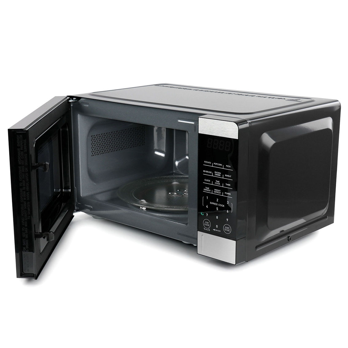 Galanz 0.7 Cu. Ft. 700 Watt Countertop Microwave Oven in Silver - Image 2 of 5