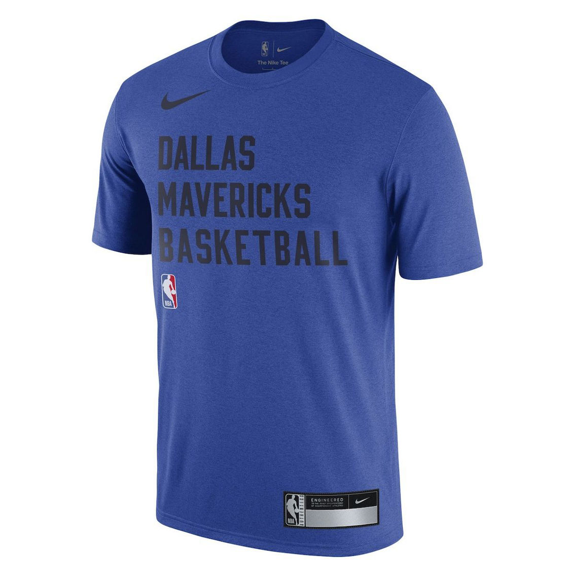 Nike Men's Blue Dallas Mavericks 2023/24 Sideline Legend Performance Practice T-Shirt - Image 3 of 4