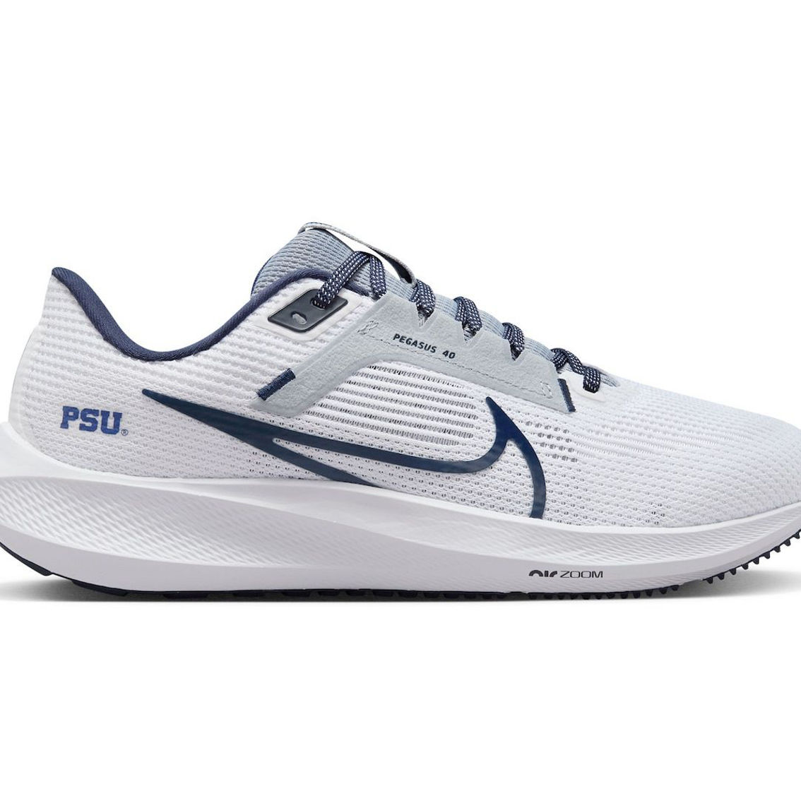 Nike Unisex White Penn State Nittany Lions Zoom Pegasus 40 Running Shoe - Image 4 of 4