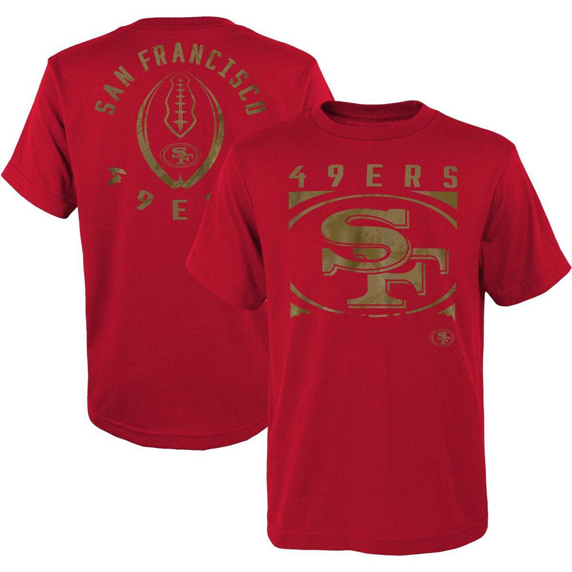 Outerstuff Youth Scarlet San Francisco 49ers Liquid Camo Logo T-shirt ...