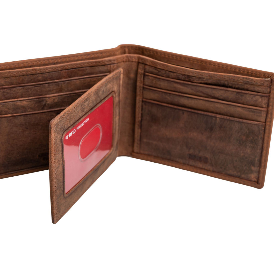 CHAMPS Leather RFID Blocking center-wing wallet in Gift box - Image 3 of 5