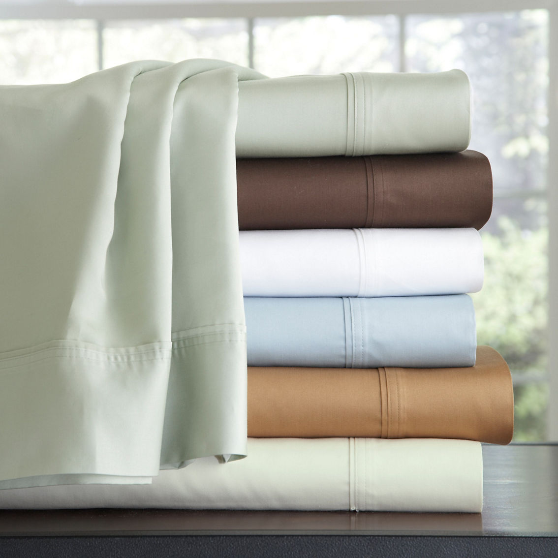 Pointehaven 500 Thread Count 100% Cotton Sheet Sets - Image 2 of 4