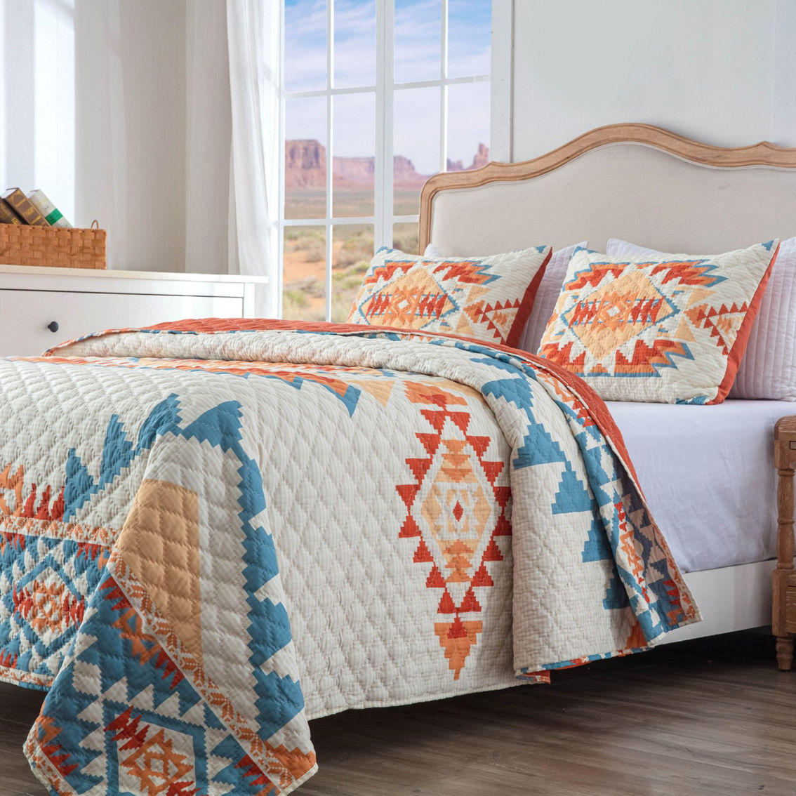 Greenland Home Horizon Cotton Blend Quilt and Pillow Sham Set - Image 3 of 4
