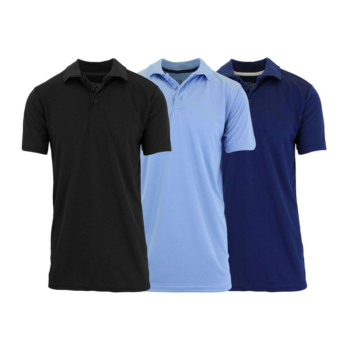 Galaxy By Harvic Men's Tagless Dry-fit Moisture-wicking Polo Shirt - 3 ...