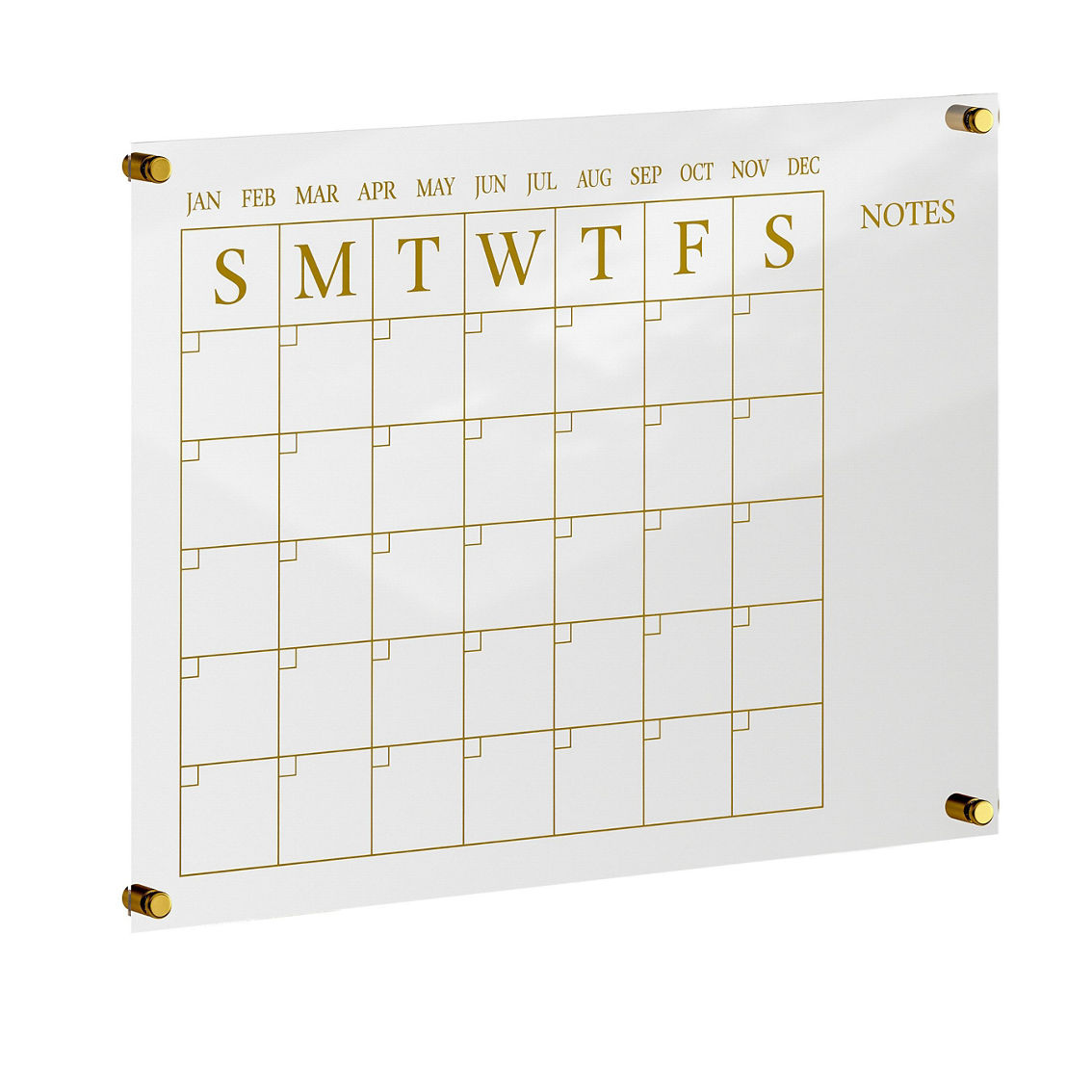 Martha Stewart Acrylic Monthly Wall Calendar with Notes - Image 2 of 5