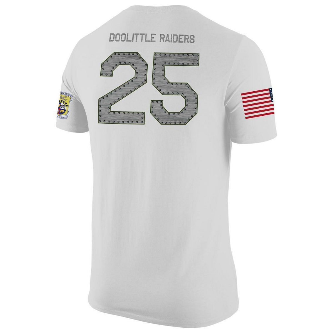 Nike Men's White Air Force Falcons Rivalry Replica Jersey T-Shirt - Image 4 of 4
