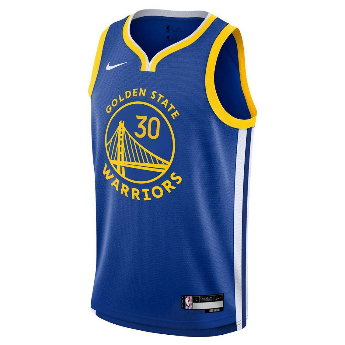 Nike Youth Stephen Curry Royal Golden State Warriors Swingman Jersey - Icon Edition - Image 3 of 4