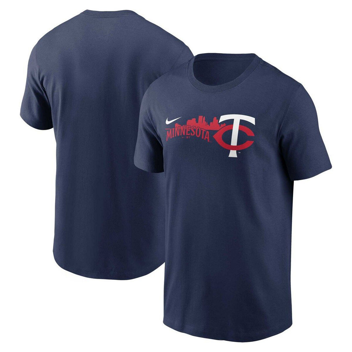 Nike Men's Navy Minnesota Twins Local Team Skyline T-Shirt - Image 2 of 4