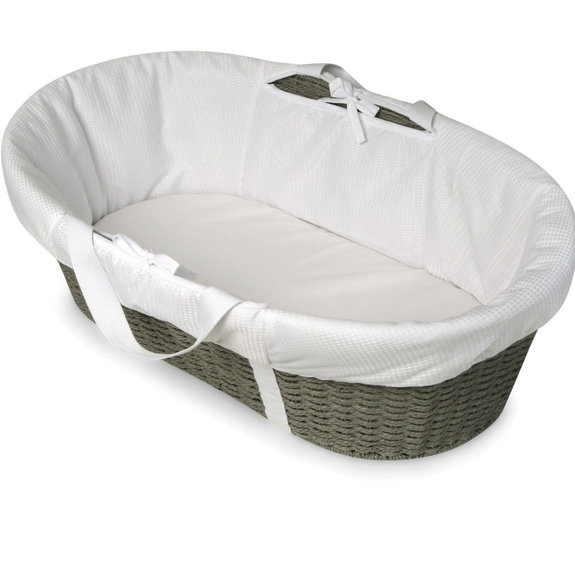 Badger Basket Wicker-Look Woven Baby Moses Changing Basket - Image 5 of 5