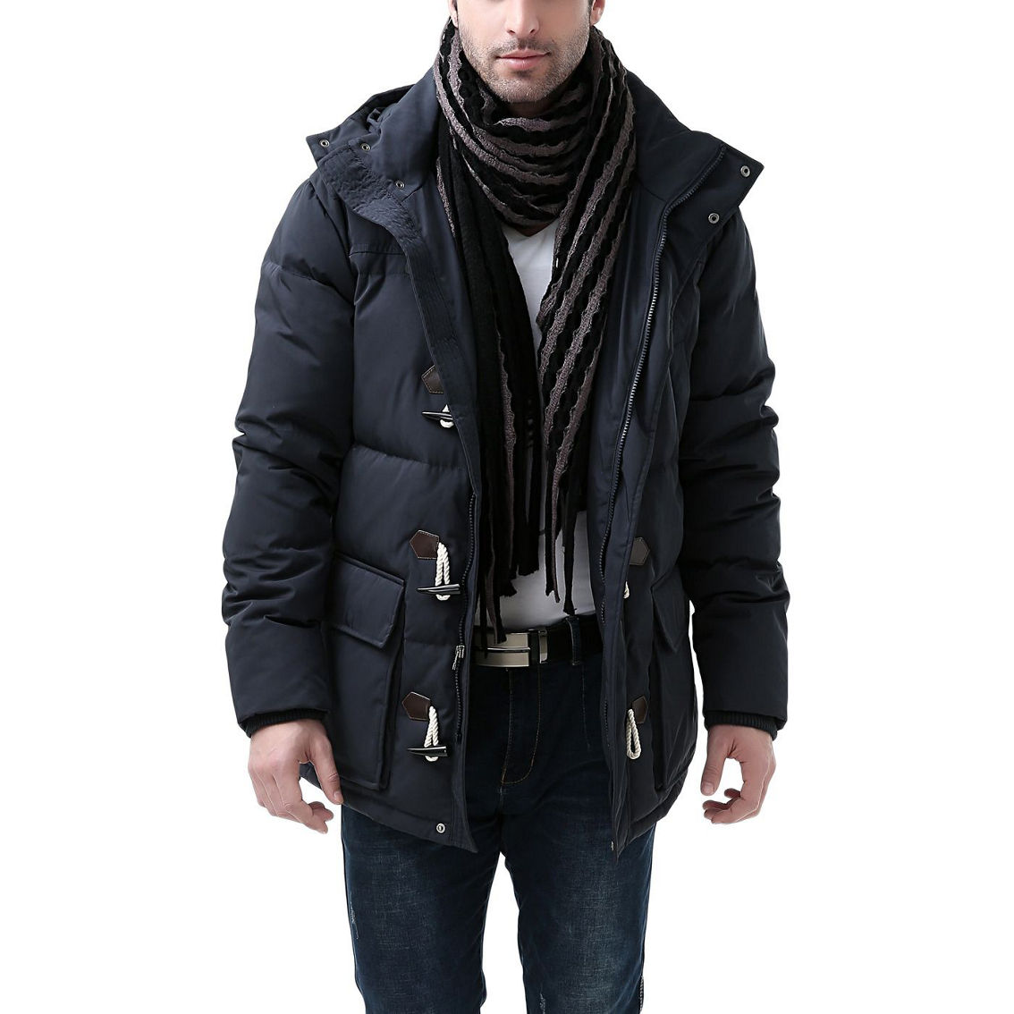 BGSD Men Connor Hooded Waterproof Toggle Down Parka Winter Coat - Image 3 of 4