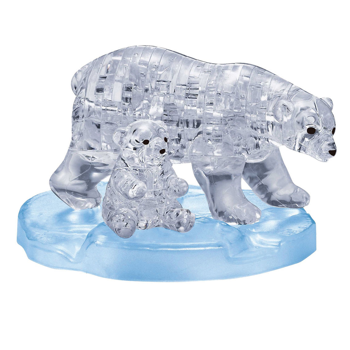 BePuzzled 3D Crystal Puzzle - Polar Bear and Baby: 40 Pcs - Image 2 of 2