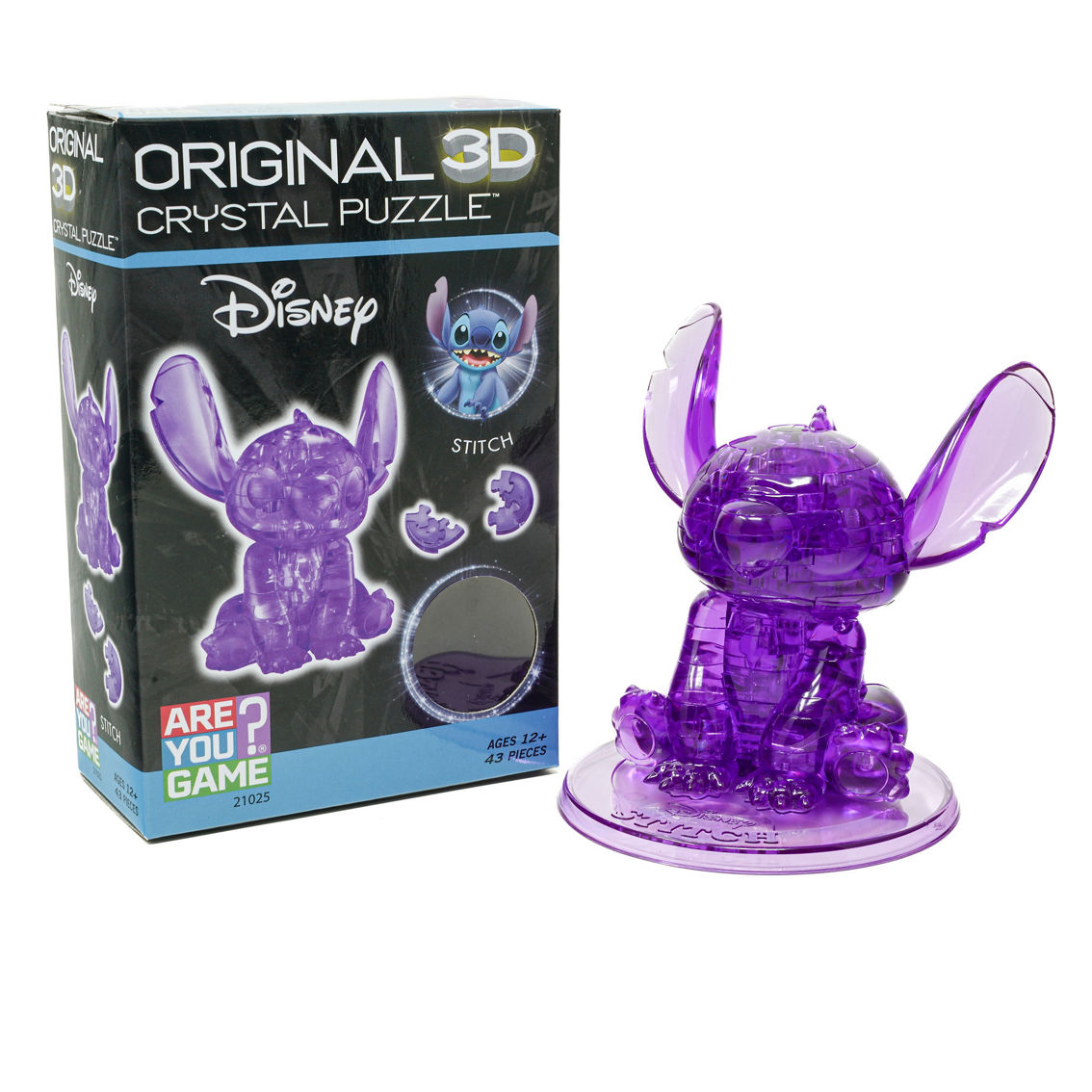Areyougame.com 3d Crystal Puzzle - Disney Stitch (purple): 43 Pcs, Games &  Puzzles, Baby & Toys