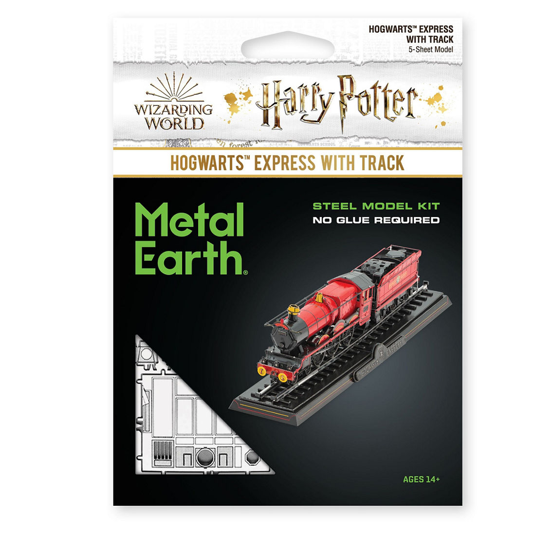 Fascinations Metal Earth 3D Model Kit - Harry Potter Hogwarts Express with Track - Image 2 of 5