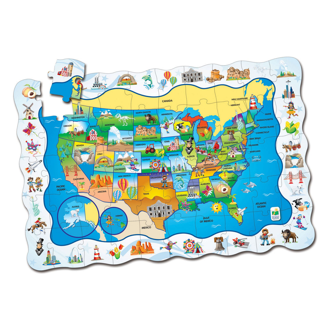 The Learning Journey Puzzle Doubles! - Find It! USA: 50 Pcs - Image 2 of 2