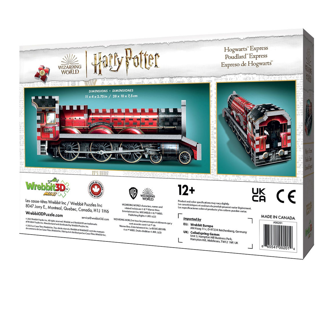 Wrebbit Harry Potter Collection - Hogwarts Express Mini 3D Puzzle: 155 Pcs - Image 3 of 5