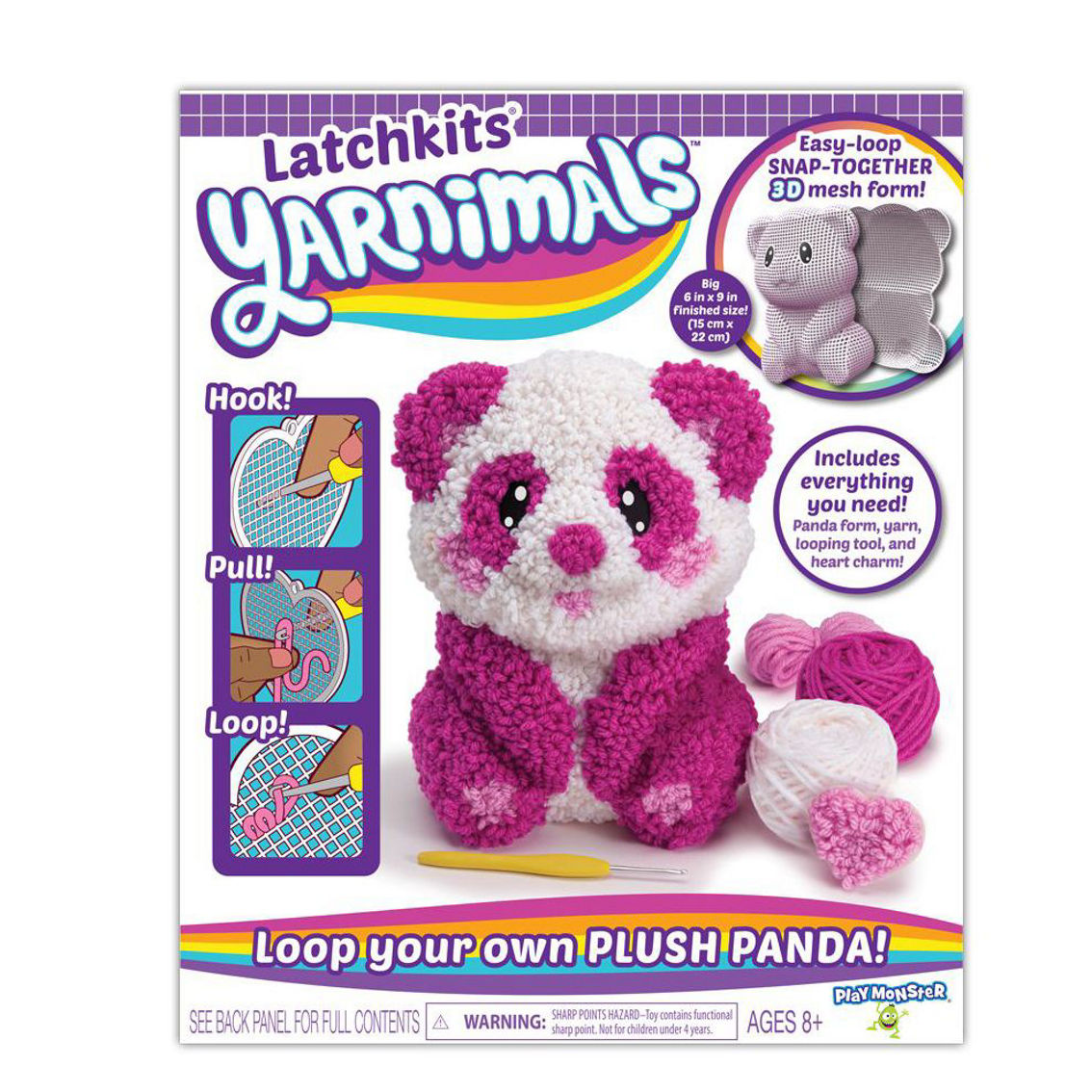 PlayMonster Latchkits Yarnimals - Panda - Image 3 of 5