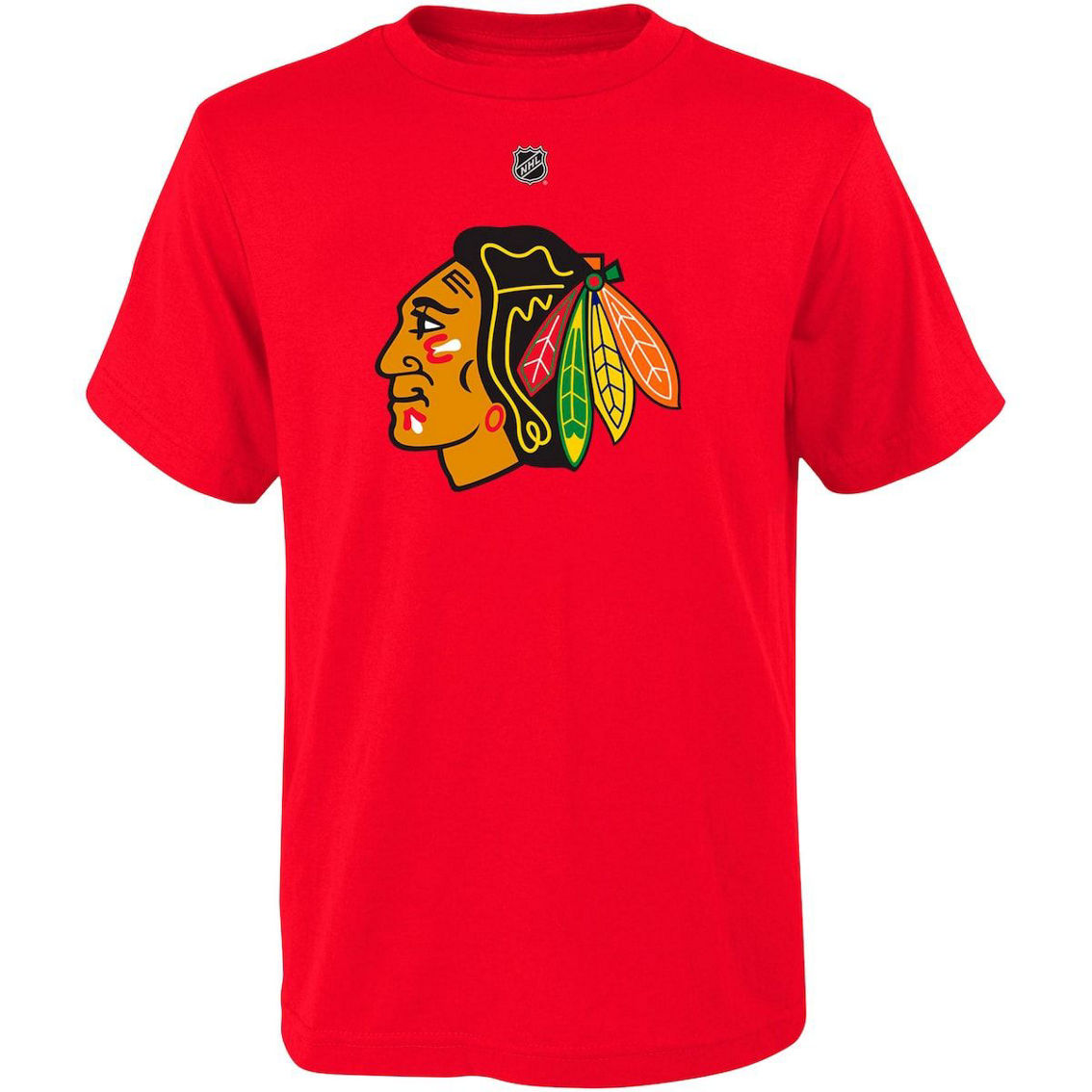 Outerstuff Youth Connor Bedard Red Chicago Blackhawks Player Name & Number T-Shirt - Image 3 of 4