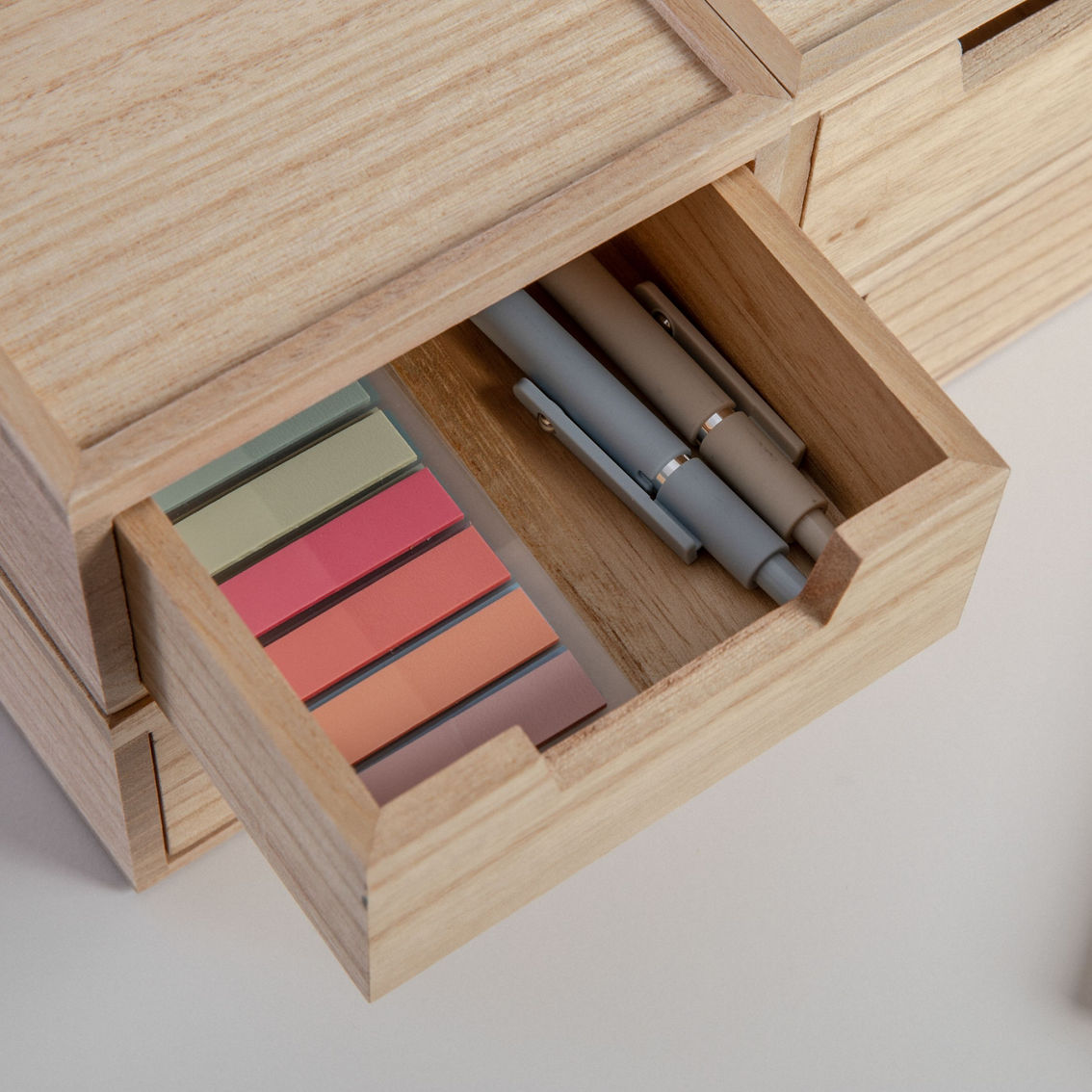 Martha Stewart 3PK Wooden Storage Box with Drawers - Image 5 of 5