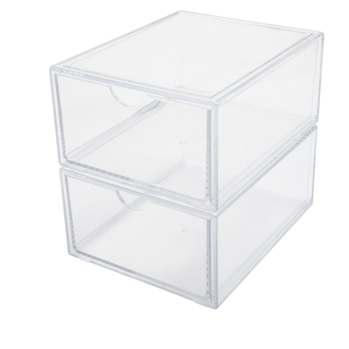 Martha Stewart 2PK Plastic Desk Boxes with Pullout Drawers - Image 2 of 5