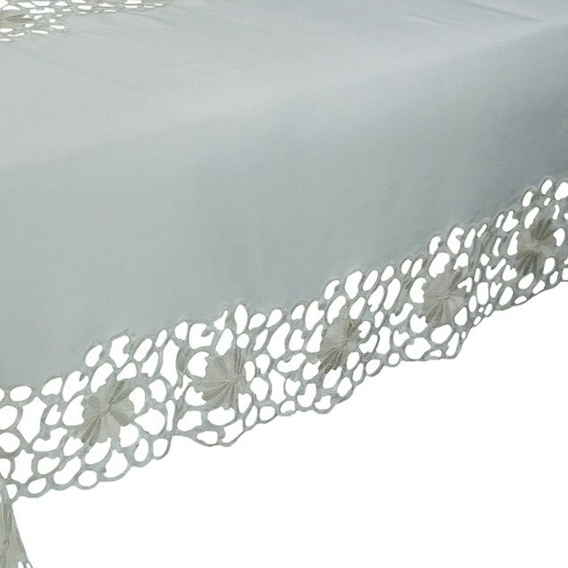 Xia Home Fashions,  Daisy Splendor Tablecloth, 70-Inch By 108-Inch, Ivory - Image 2 of 2