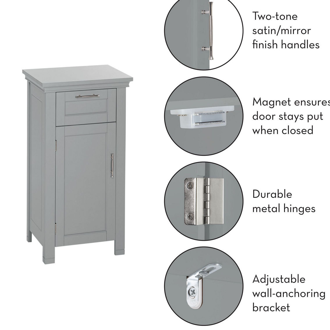 RiverRidge Somerset Single Door Floor Cabinet - Image 4 of 5