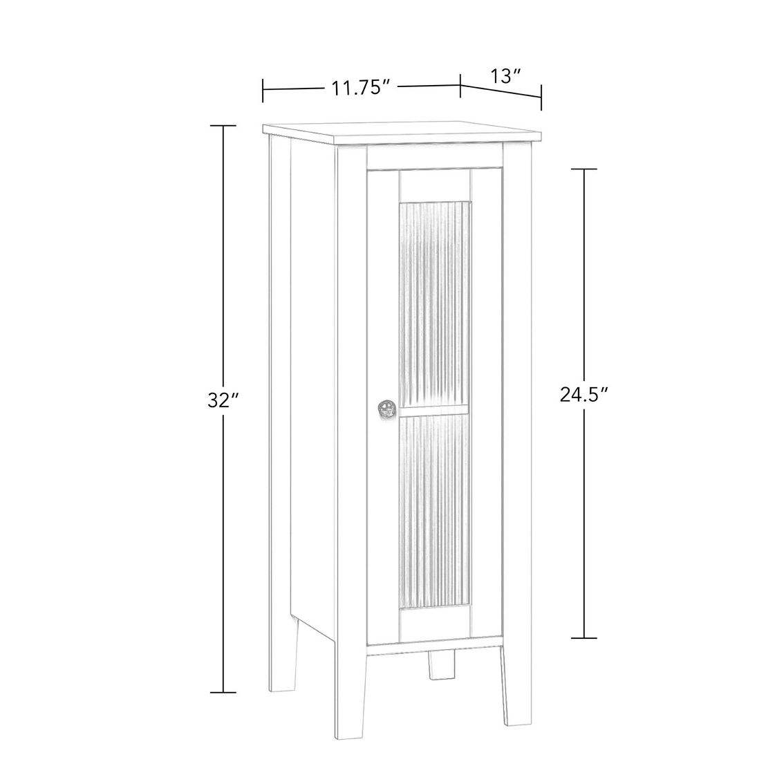RiverRidge Prescott Single Door Floor Cabinet - Image 3 of 5