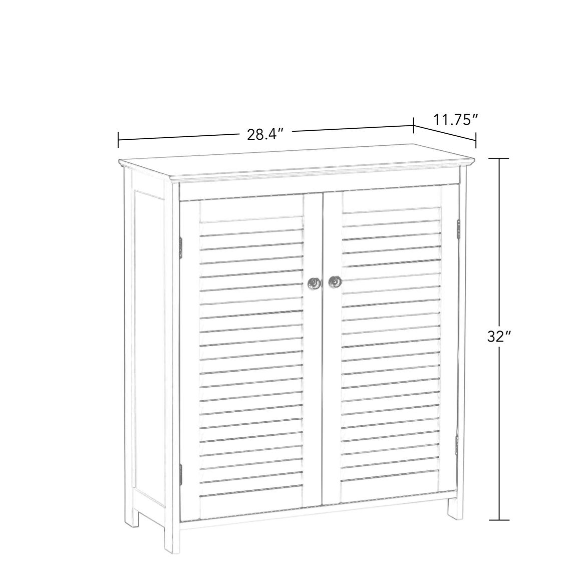 RiverRidge Ellsworth Two-Door Floor Cabinet - Image 3 of 5