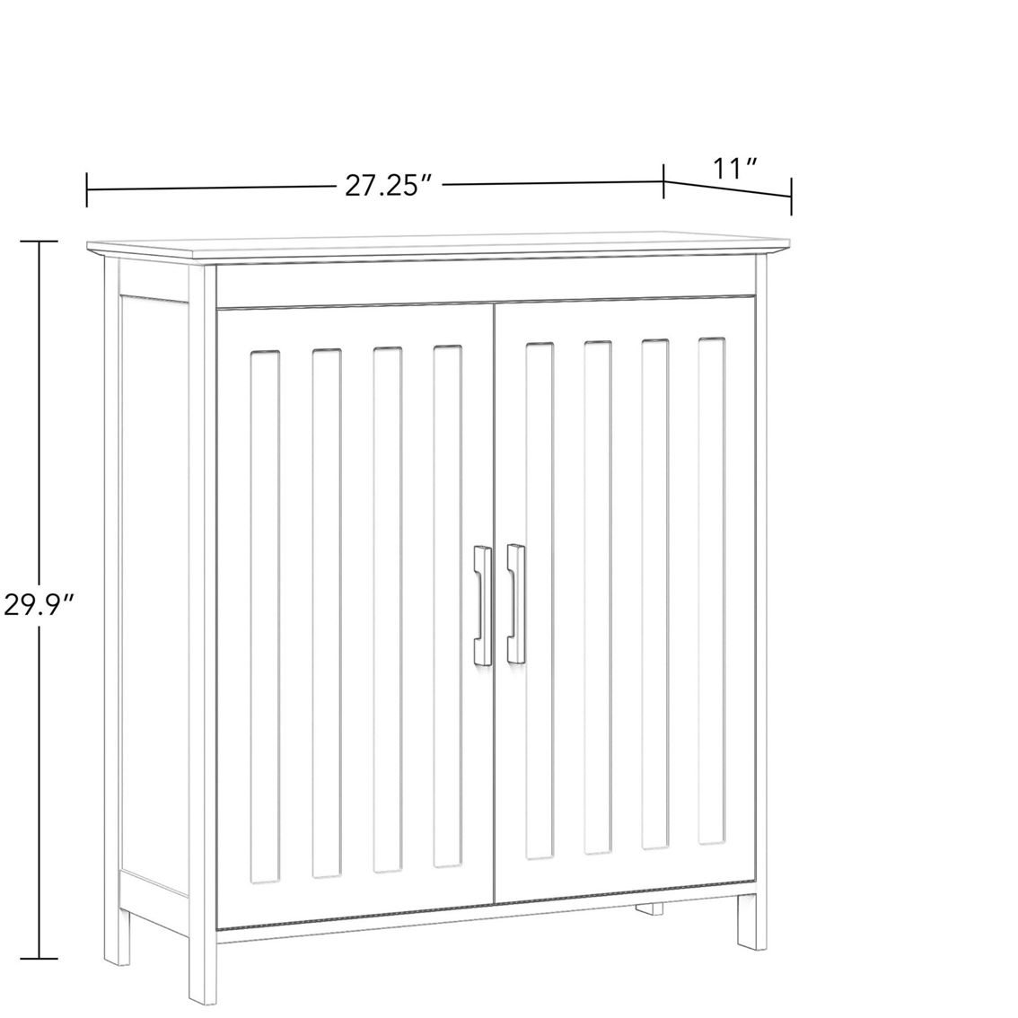 RiverRidge Monroe Two-Door Floor Cabinet - Image 3 of 5