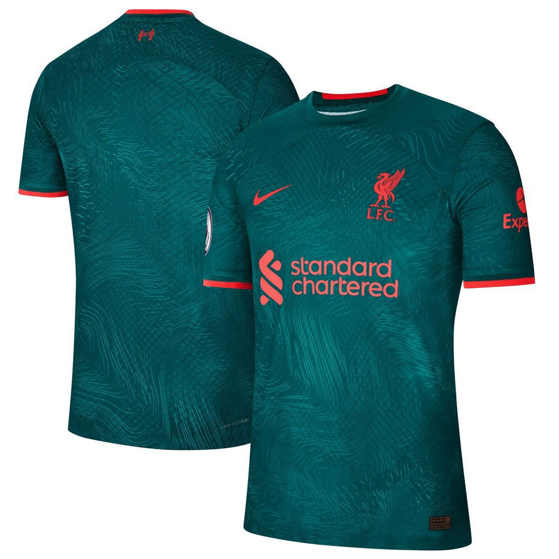 Nike Men's Teal Liverpool 2022/23 Third Authentic Jersey - Image 2 of 4