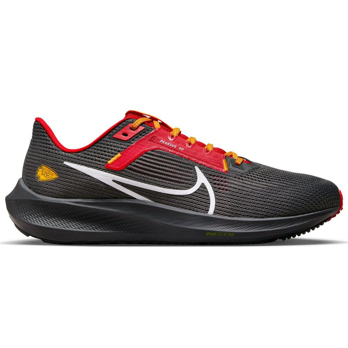 Nike Unisex Anthracite Kansas City Chiefs Zoom Pegasus 40 Running Shoe - Image 2 of 4
