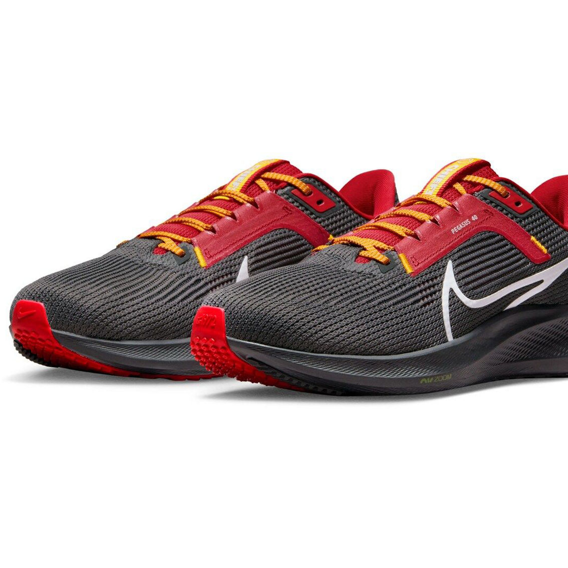Nike Unisex Anthracite Kansas City Chiefs Zoom Pegasus 40 Running Shoe - Image 4 of 4