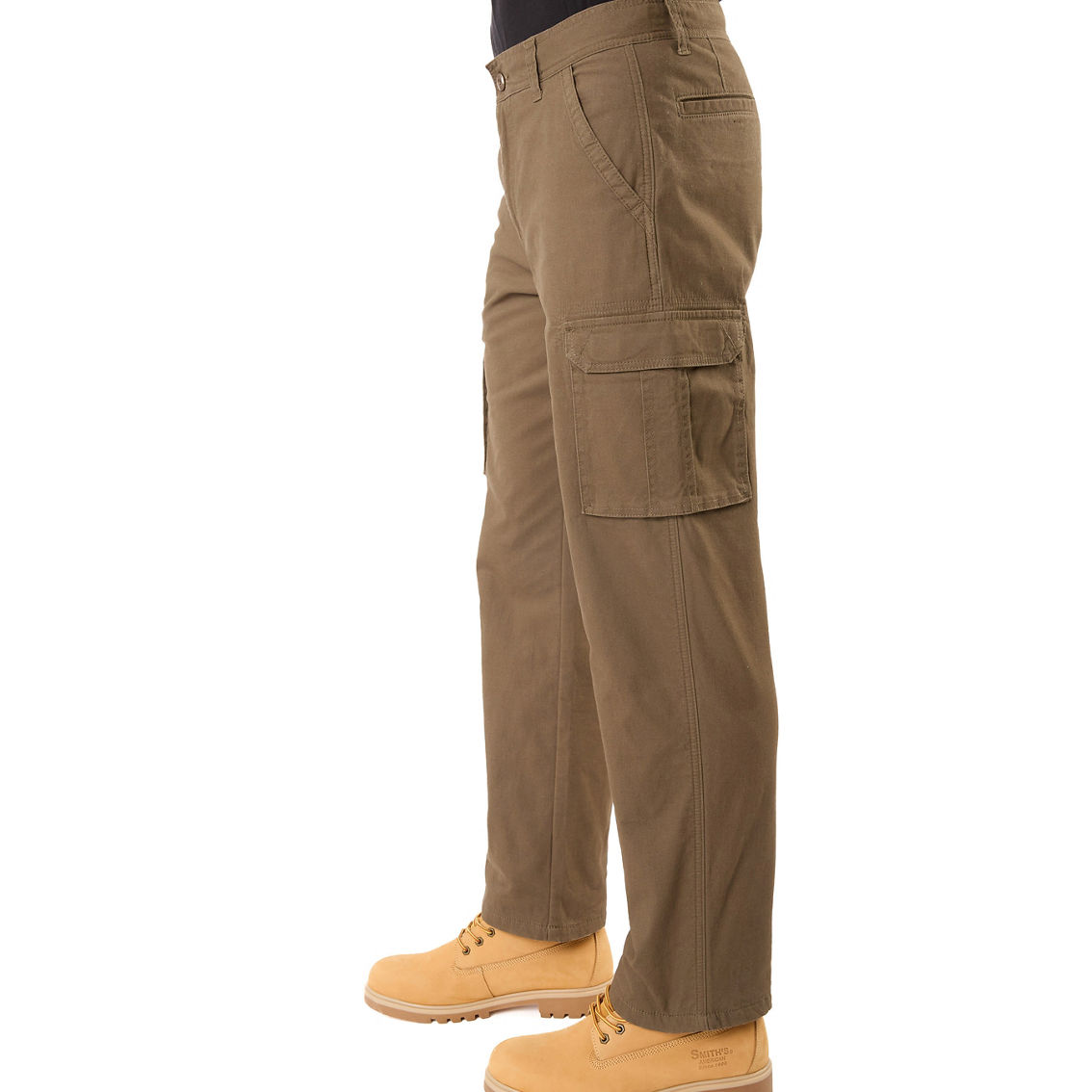 Smith's Workwear Stretch Fleece-lined Canvas Cargo Pant, Pants, Clothing  & Accessories
