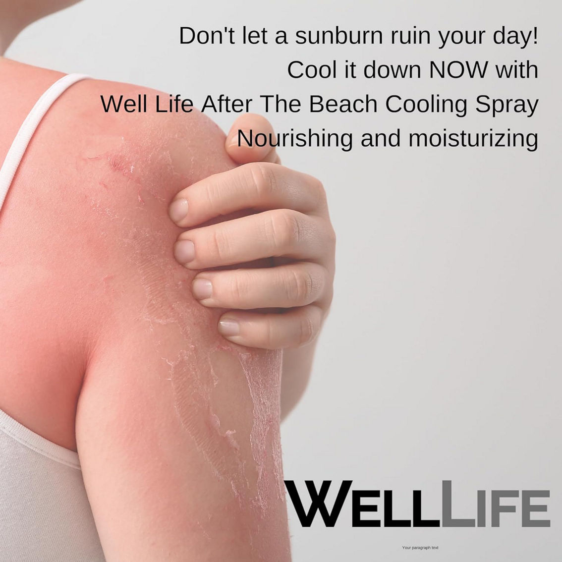 Well Life After The Beach Cooling Mist, Hydrating Sunburn Relief - Face Body Hair - Image 3 of 5