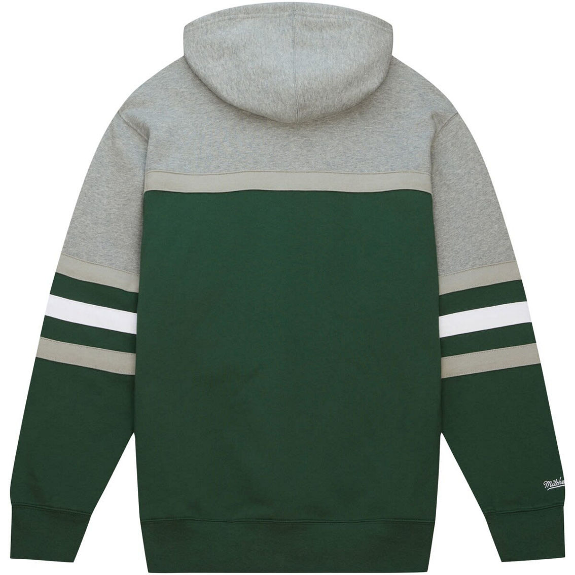 Mitchell & Ness Men's Green Michigan State Spartans Head Coach Pullover Hoodie - Image 4 of 4