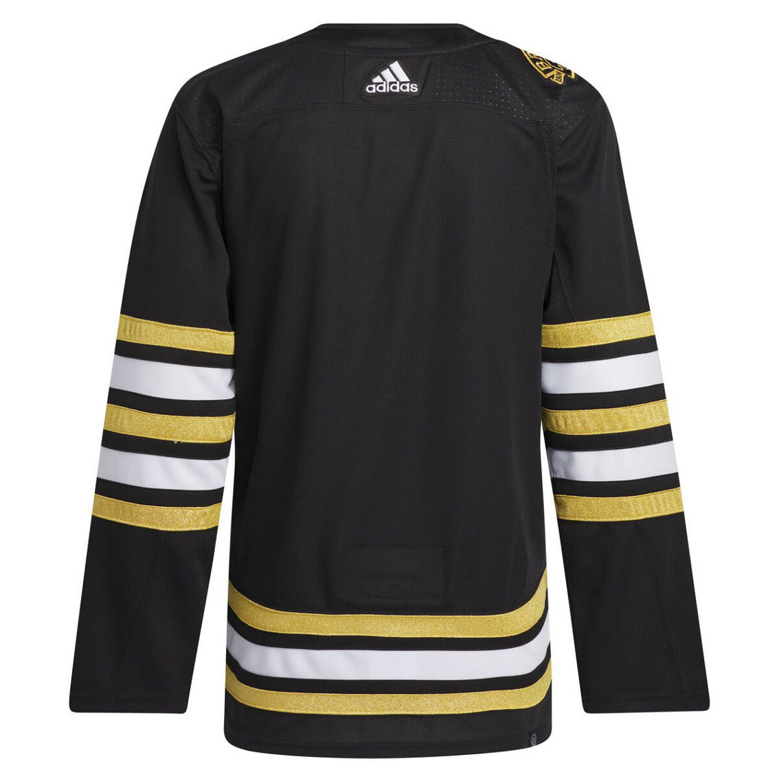 adidas Men's Black Boston Bruins 100th Anniversary Primegreen Authentic Jersey - Image 4 of 4
