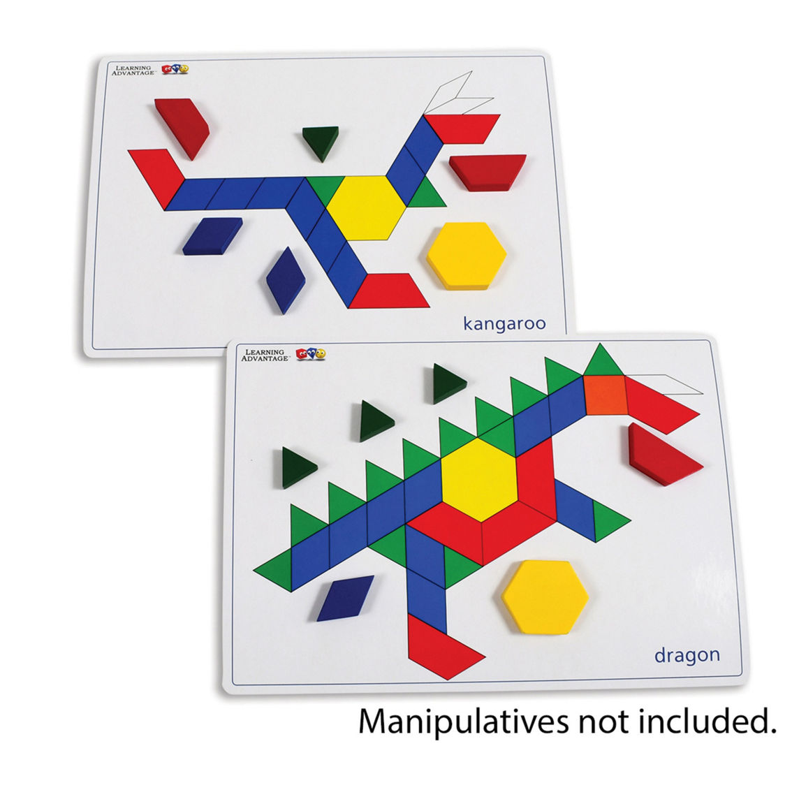 Learning Advantage® Pattern Block Cards - Set of 20 - Image 2 of 4