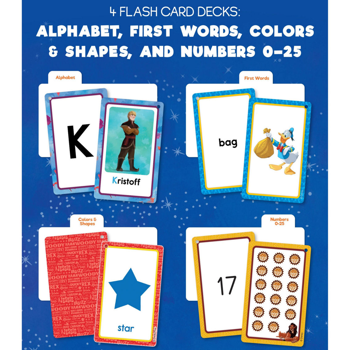 Disney Learning® Early Learning Flash Card Cube - Image 3 of 5
