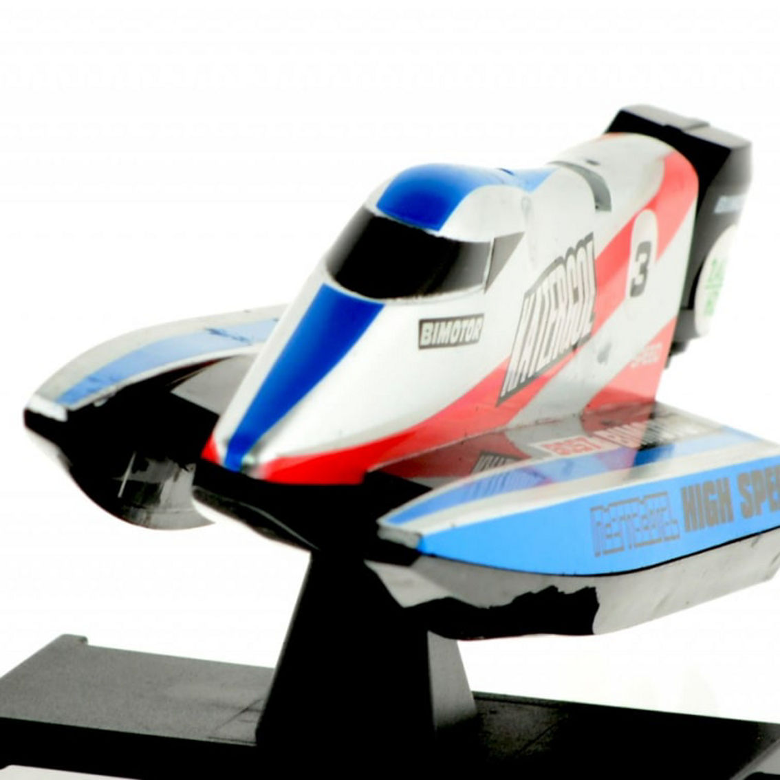 CIS-3313M-O Micro 2.4 Ghz Formula 1 speed boat with decals 2 colors Red and Blue - Image 4 of 5