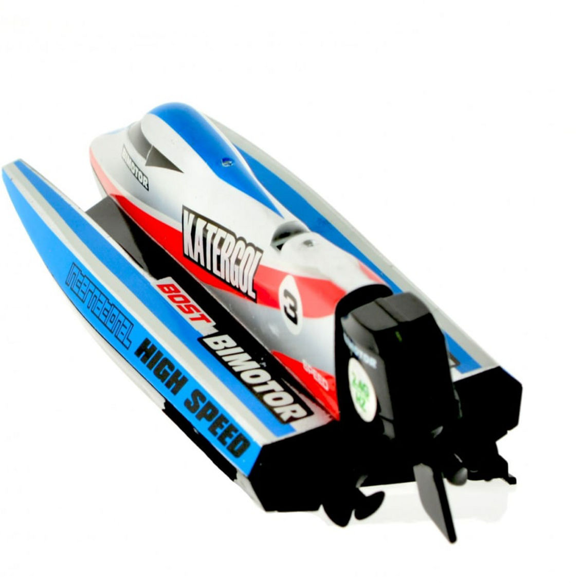 CIS-3313M-O Micro 2.4 Ghz Formula 1 speed boat with decals 2 colors Red and Blue - Image 5 of 5