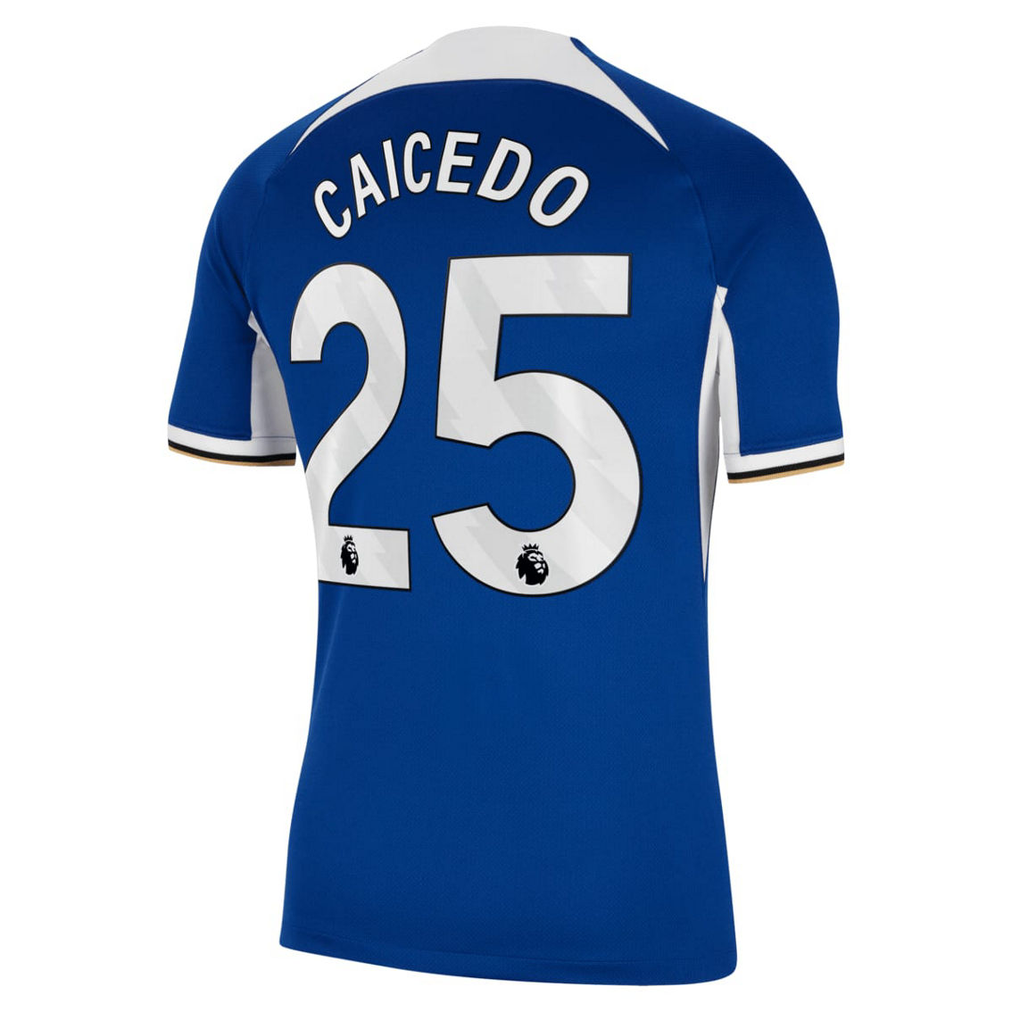 Nike Men's Moisés Caicedo Blue Chelsea 2023/24 Home Stadium Replica Player Jersey - Image 4 of 4