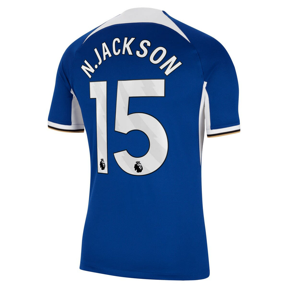 Nike Men's Nicolas Jackson Blue Chelsea 2023/24 Home Stadium Replica Jersey - Image 4 of 4
