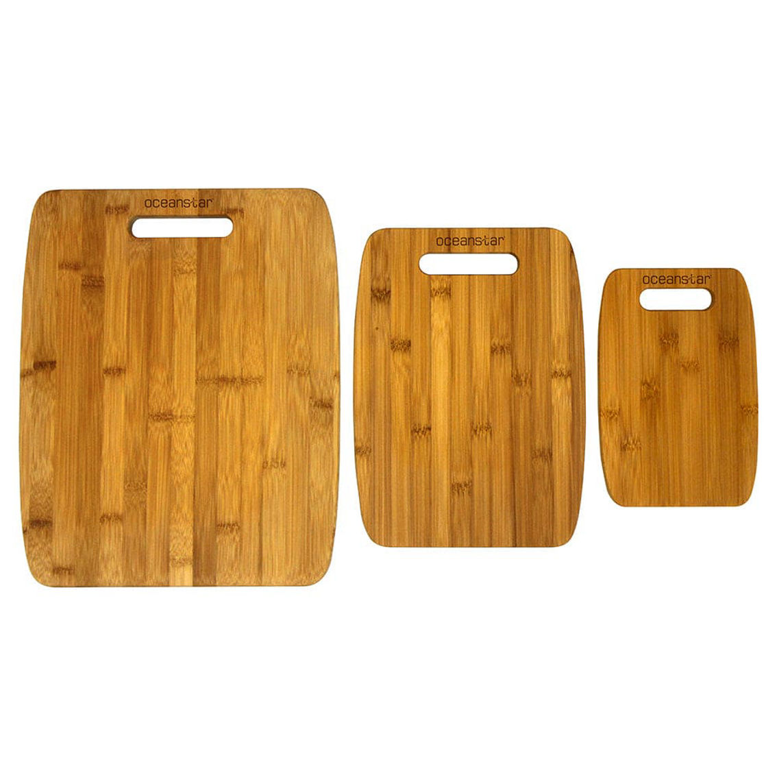 Oceanstar 3-Piece Bamboo Cutting Board Set - Image 4 of 4
