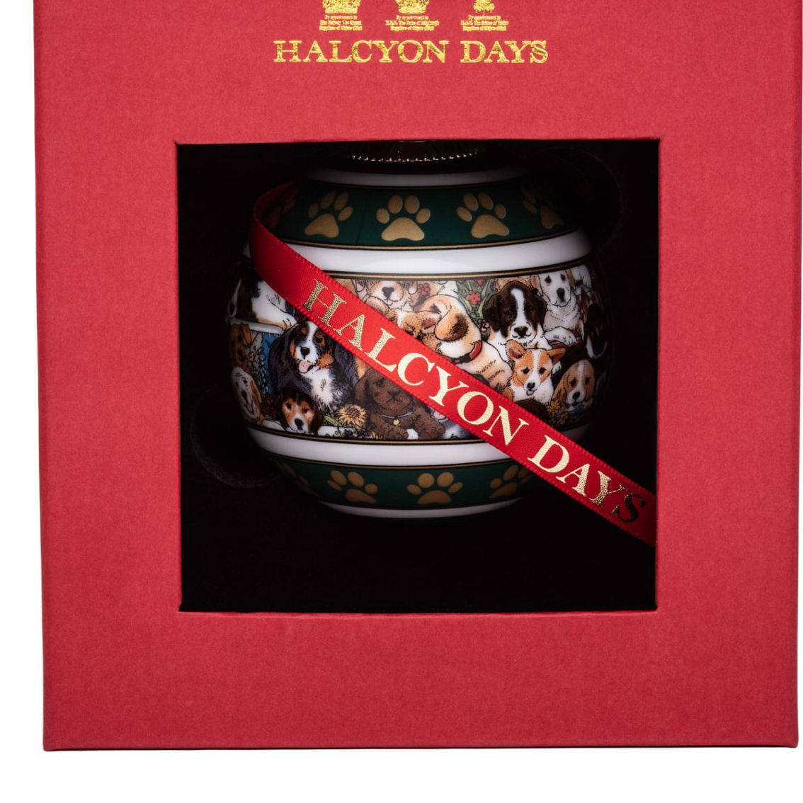 Halcyon Days Dogs leave Paw Prints Ornament - Image 2 of 2