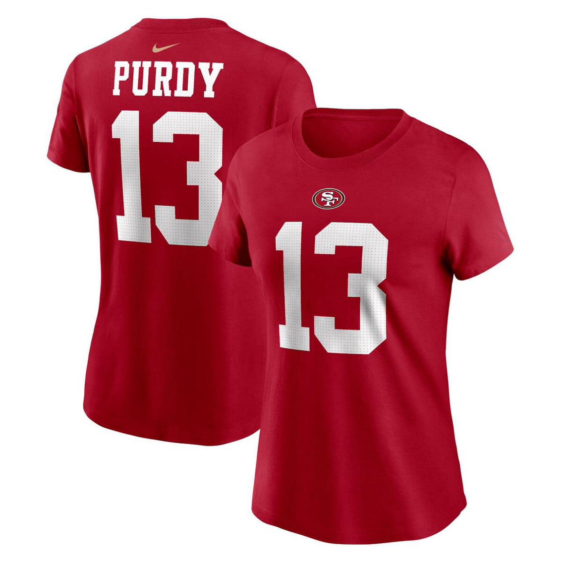 Nike Women's Brock Purdy Scarlet San Francisco 49ers Player Name & Number T-Shirt - Image 2 of 4