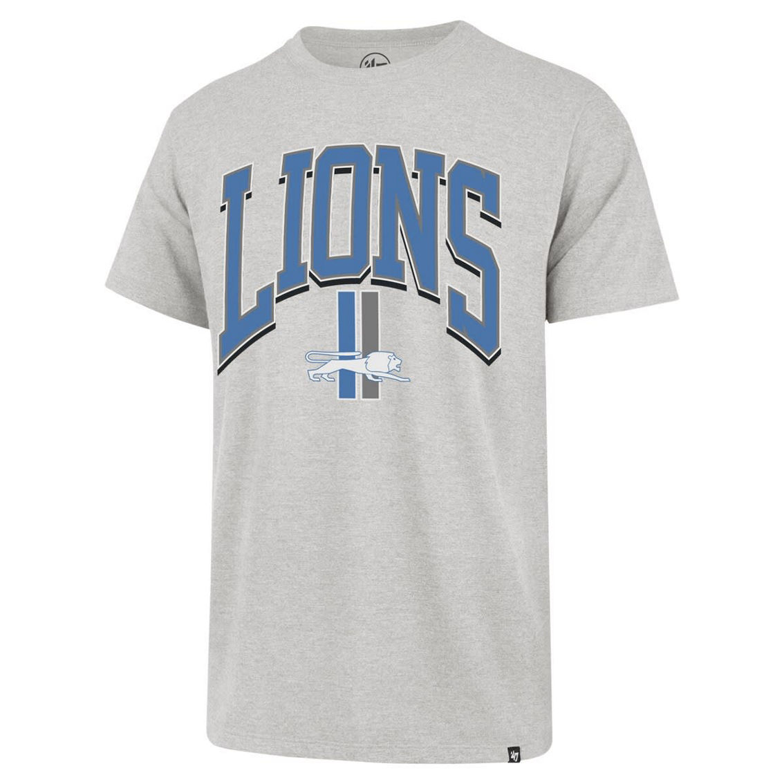 '47 Men's Gray Detroit Lions Walk Tall Franklin T-Shirt - Image 3 of 4